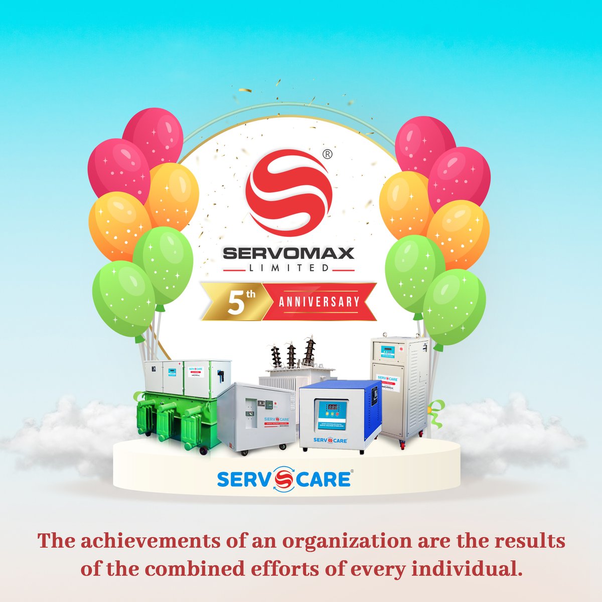 ServomaxLimited's tweet photo. All these successes that we have, had over the years would only be possible with our loyal clients and hardworking staff members.
#SERVOMAX Celebrates its 5th #Anniversary.
#companyanniversary #thankyou #business #journey #celebrate #companymilestone #teamwork
#SERVOMAXLimited https://t.co/nZWDeri1x7