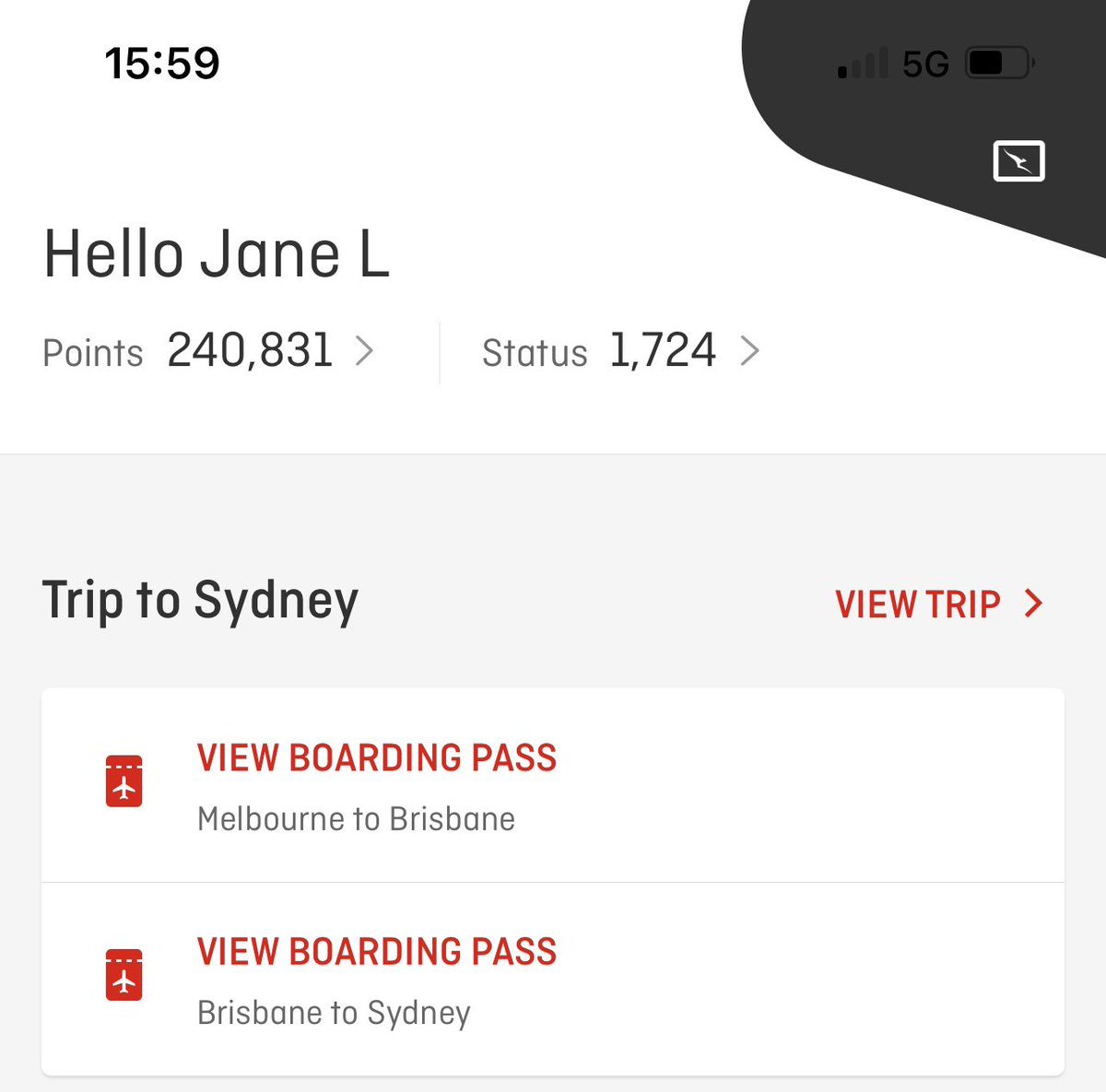stanton_jane's tweet photo. @Qantas  - thank you for sending me via Brisbane to get from Melbourne to Sydney!! https://t.co/S1I7Ea4QgO