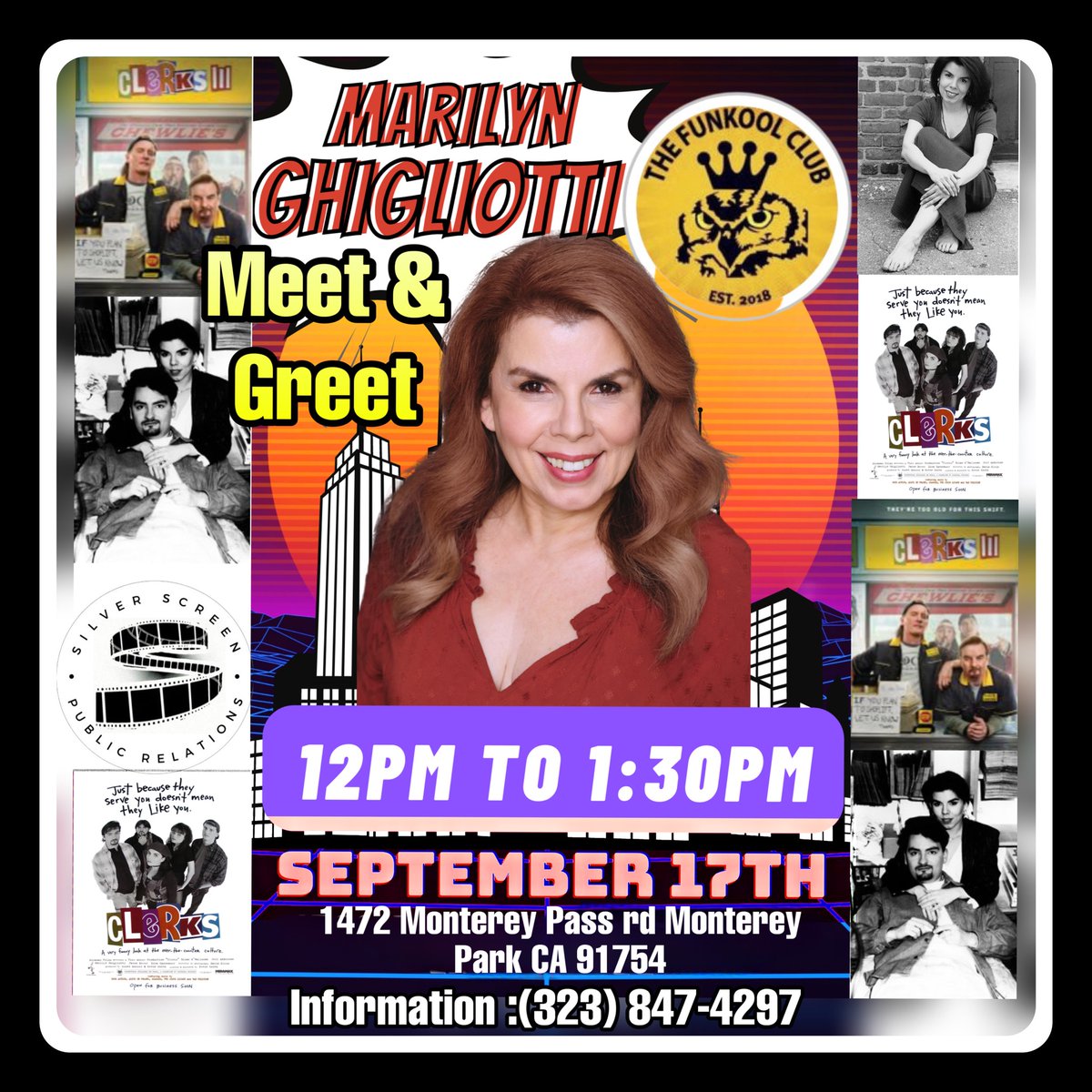 ThatClerksGirl's tweet photo. Hey Monteray park and surrounding areas, I'll be at #funkoolshop on September 17th from 12 to 1:30 pm
Come say hello and tell me your thoughts on #Clerks3 @clerksmovie
@lionsgate
#funkkoolclub #clerks3tour #Veronica #veronica37 #collectibles https://t.co/RvBuMHPmVQ