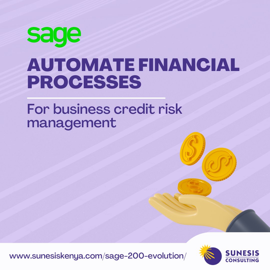 Are you excited about your sales but hardly monitoring your credit?
Find out how Sage can help you manage your debt effectively here: sunesiskenya.com/sage-200-evolu….

#sage200 #businessmanagementsolution