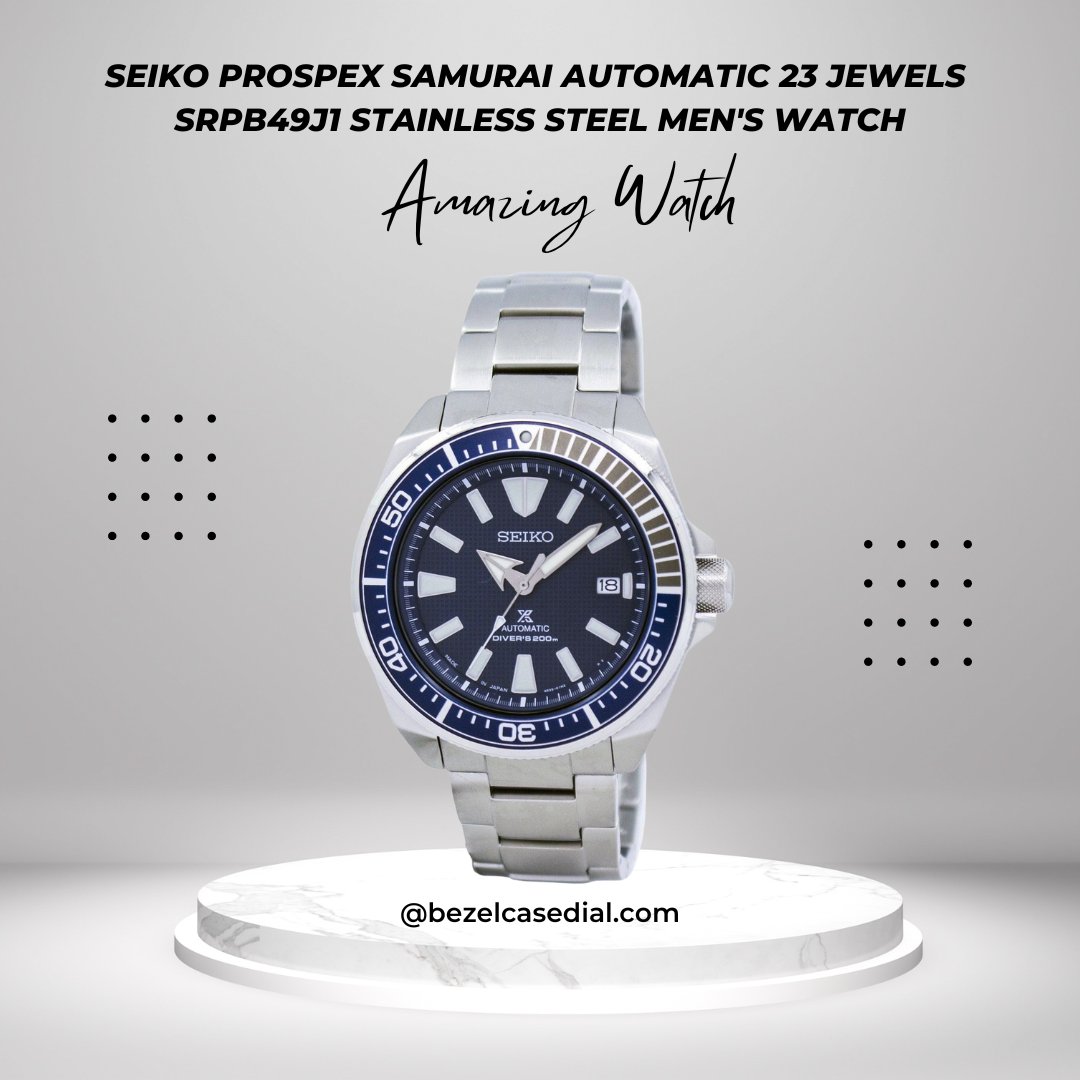 Bezel_Case_Dial's tweet photo. Check out Seiko Prospex Samurai Automatic 23 Jewels SRPB49J1 Stainless Steel Men's Watch: https://t.co/GzOfaBzQBM
Visit our website: https://t.co/liy9CZjkei
#Mensfashion #watchesformen #watchlover #shopfromus #buynow #lifestyle #quality #durable #lifestyle #automatic #Blog https://t.co/qM1fHMa0GT
