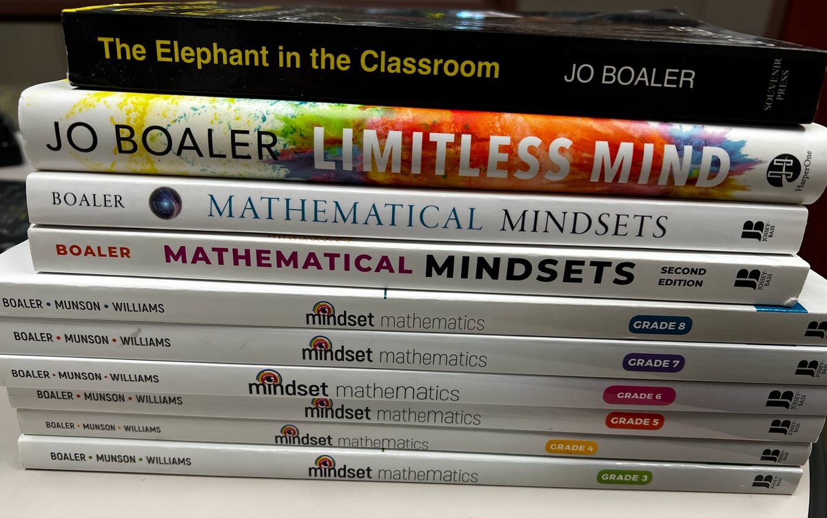 csampsonmath's tweet photo. My identity as a mathematician has dramatically shifted over the last decade in large part to the work of @joboaler. I now have the opportunity to empower hundreds of math teachers in my county to do the same! #ProtectprofBoaler https://t.co/gxlrmKSaYh