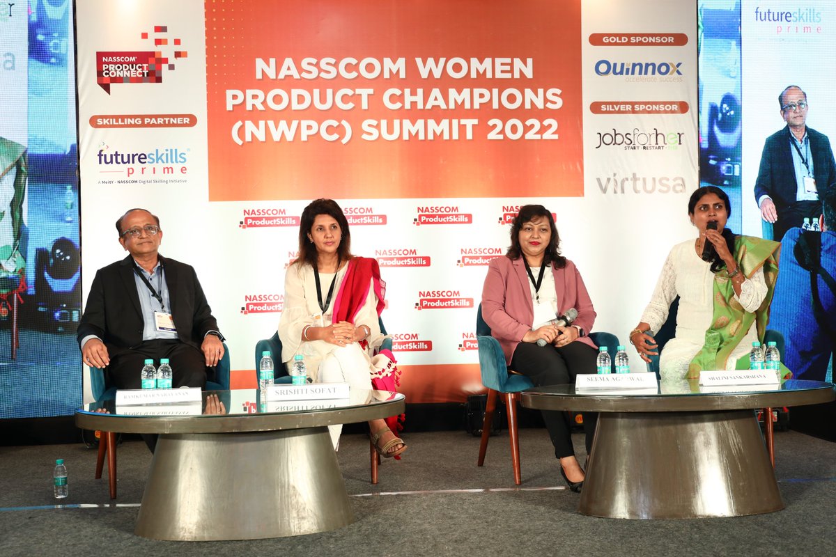 We are ready with another exciting panel discussion with Srishti Sofat (Oracle), Ramkumar Narayanan, VMware (Chair, NASSCOM Product Council), and Seema Agarwal (Fractal)
Shalini Sankarshana will moderate this intriguing session.
Stick around for more such updates! 
#NWPC