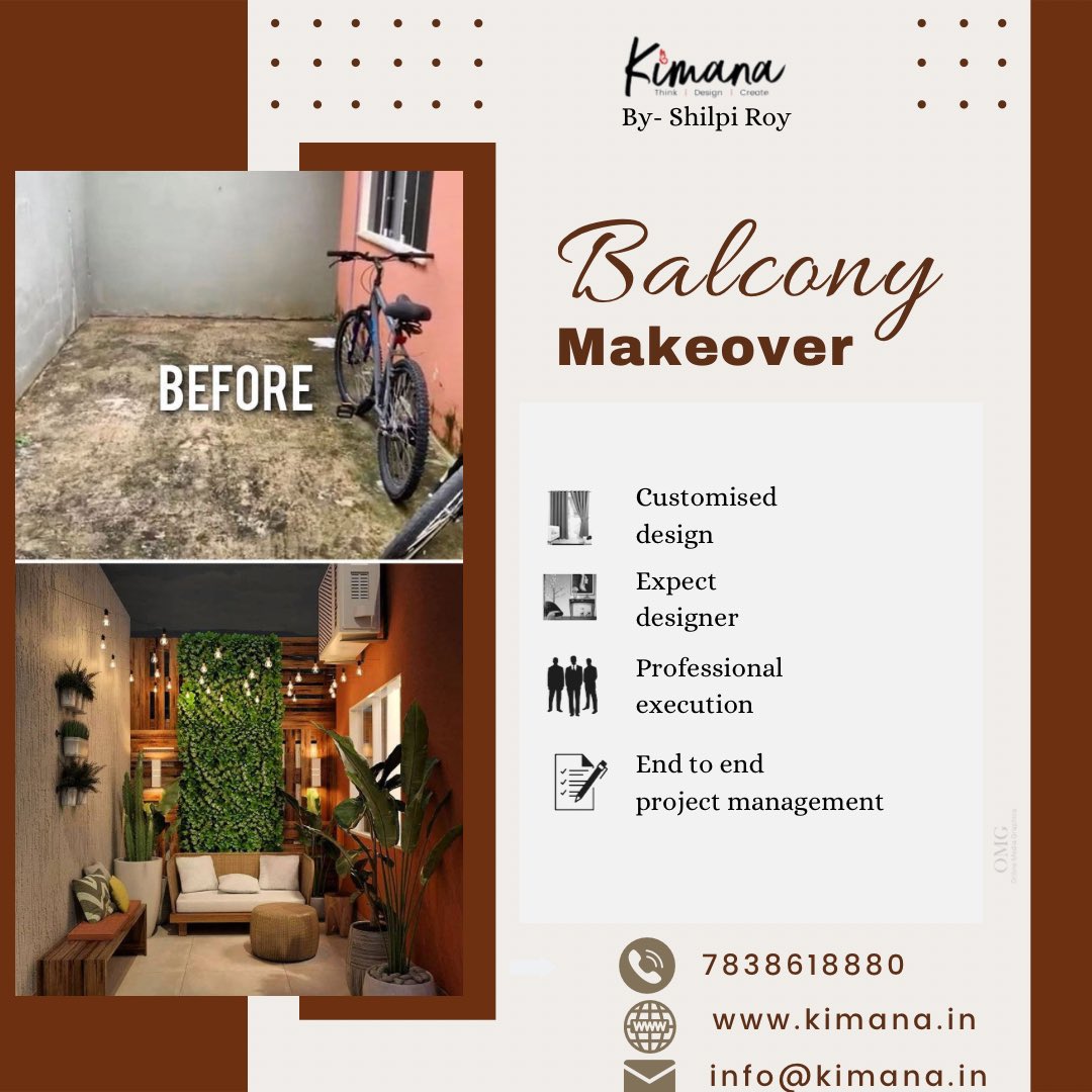 shilpiroy3's tweet photo. Get your own little slice of the great outdoors to customize exactly how you’d like.
-------
#outdoor #balcony #makeover #bespoke #ideas #madetoorder #redesign #design #kimana #designing #designinterior #womenempowerment #womenentrepreneurs #makeinIndia #artisansofIndia https://t.co/a1AuWxJzLj