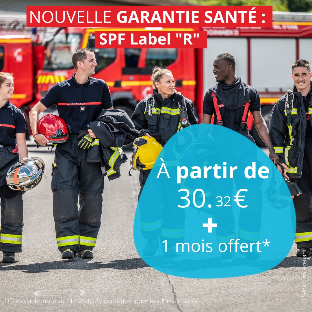 MNSPF's tweet photo. [NOUVELLE GARANTIE 🚒] Pour ses #30ans, la MNSPF a créé la SPF Label "R" pour celles et ceux qui recherchent une protection optimale sans le superflu et à prix raisonnable. En ➕, 1 mois offert 🎁. Cette nouvelle garantie est faite pour vous 🧑‍🚒👩‍🚒 ? ➡️https://t.co/iKgYiyZKgM https://t.co/LJwStVE1Zr