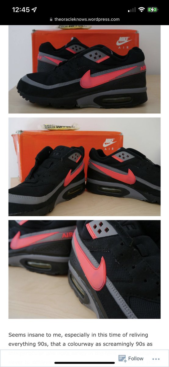 Bigshermi's tweet photo. @nikestore can you please re-release these on your sneakers app. These were my very first pair of air max and I need them back in my life. THE best air max ever made. I check the upcoming every day hoping these will return. https://t.co/OhLb7hP2Lv