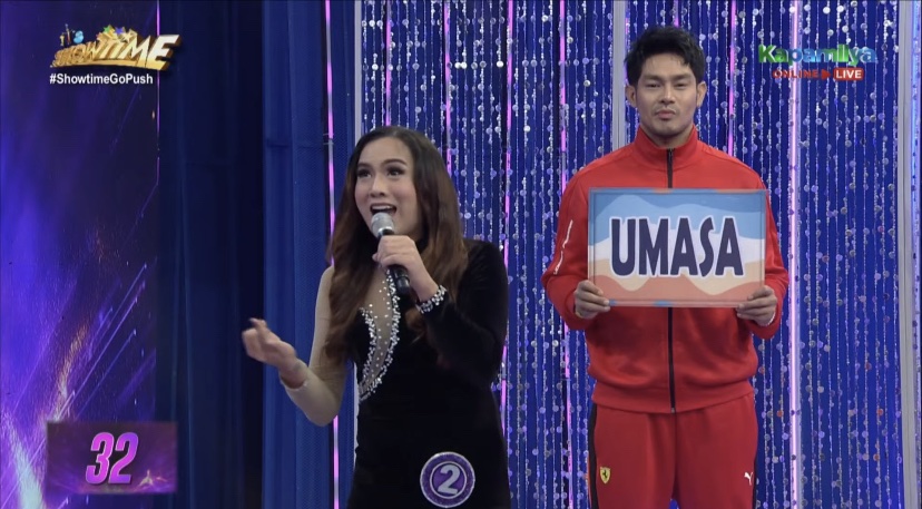 ViceGandaorg's tweet photo. itsShowtimeNa: Kung bet niyo ang argumento ni Miss Q&A candidate #2 Angeline Antonio Rosales na mas mahirap ang UMASA, tweet na gamit ang OHT ngayong Huwebes na #ShowtimeGoPush https://t.co/6EG3AM7k1c