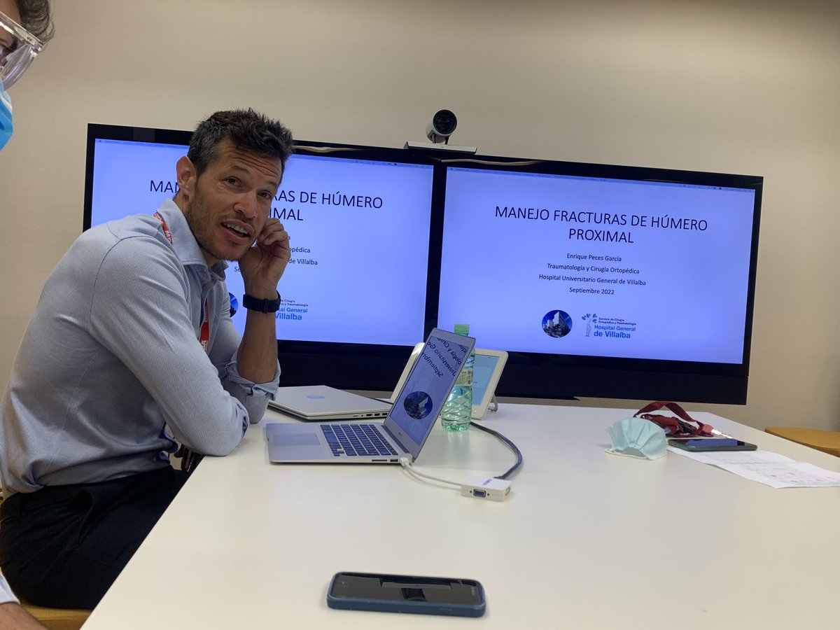 Retomamos actividad docente 📚, tan importante en cualquier servicio de COT con ambición de mejorar cada día 💪🏻 Empezamos con el <a href="/DrEnriquepeces/">Dr. Enrique Peces</a> y las fracturas de húmero proximal, tan frecuentes y de manejo tan controvertido en nuestro día a día. Somos <a href="/CotVillalba/">COTVillalba</a>