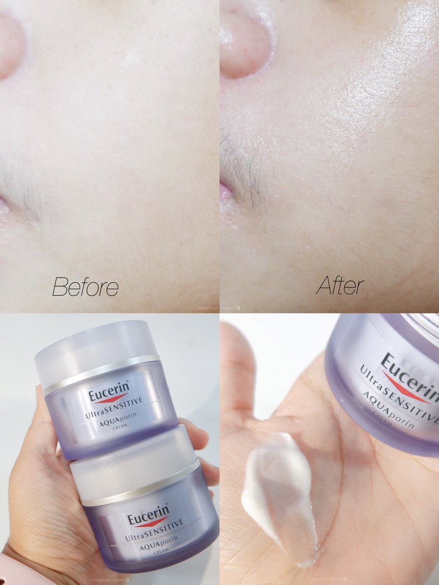 JA_quip's tweet photo. กระปุกที่สองแล้วววกับ Eucerin AQUAporin Cream 🪄🛋 ใครที่ผิวแห้งลอกขุย นอนน้อย หมองโทรม ต้องโบกตัวนี้เลยย เราใช้ทั้งเช้า-เย็น ช่วยให้หน้าอิ่มฟูให้คืนเดียว 🛌 เติมให้ผิวฉ่ำเด้ง บอกเลยว่าเป็นลูกรัก 100/10 เลยค้าบบ ใครที่หาตัวช่วยแนะนำตัวนี้เลย o( >_< )o #สกินแคร์ #ดีบอกต่อ https://t.co/cAXjyBsvoL