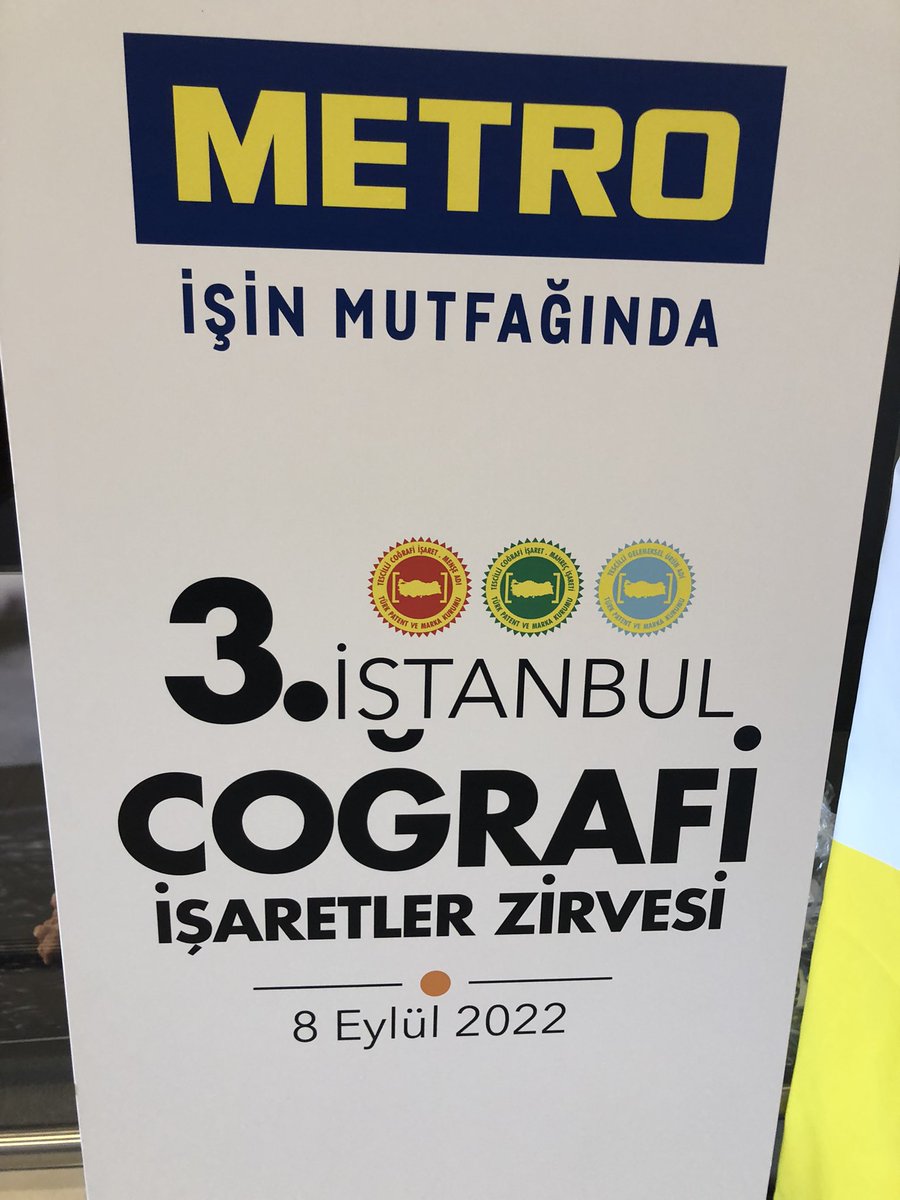 Coğrafi İşaretli Ürünler Zirvesi.   Teşekkürler Metro Gross Market #coğrafiişaretliürünler #geographicalindication #metrogrossmarket