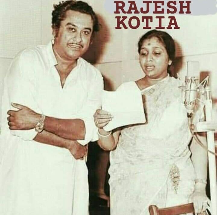 Happy Birthday to Playback Singer Asha Bhosle 8-9-1933 . Kishore Kumar sang with her 470 movies 689 songs . 