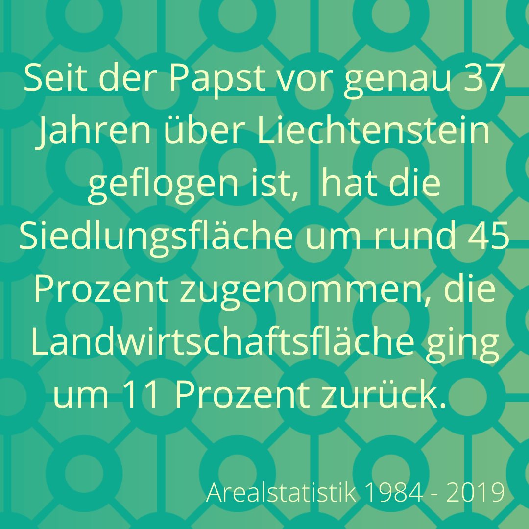 Würde Papst Johannes Paul II. Liechtenstein noch erkennen? Seit dem Papstbesuch vom 8. September 1985 hat sich doch einiges verändert. Das Positive daran: Dank des hohen Besuchs von damals, dürfen wir heute einen Feiertag geniessen. 👍

#Raumplanung #Wachstum