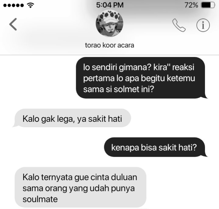 matchakeeki's tweet photo. [#lawlu lokal few tweets au, soulmate color au] 

Kenapa gak dari dulu aja kita kayak gini? https://t.co/LYdKtZmelT
