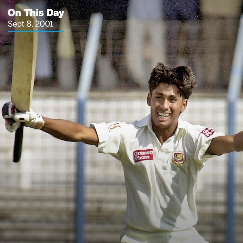 cricinfo's tweet photo. ✨ CENTURY AT 17 ✨

#OnThisDay in 2001, Mohammad Ashraful became the youngest centurion in Test history 👏👏👏

Do you remember the opposition he did it against?