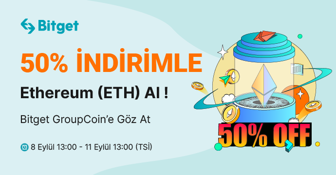 bitgetturkey's tweet photo. Bitget, favori kripto paralarınızı %50 İNDİRİMLİ alabileceğiniz GroupCoin'in 2. Turunu #Ethereum ($ETH) için başlatıyor! 🥳
⏰ Abonelik Süresi: 8 Eylül 13:00 - 11 Eylül 13:00 (TSİ)
Katılmak için 👉 https://t.co/0YCgVKWhmn https://t.co/5KqdWKJuxo