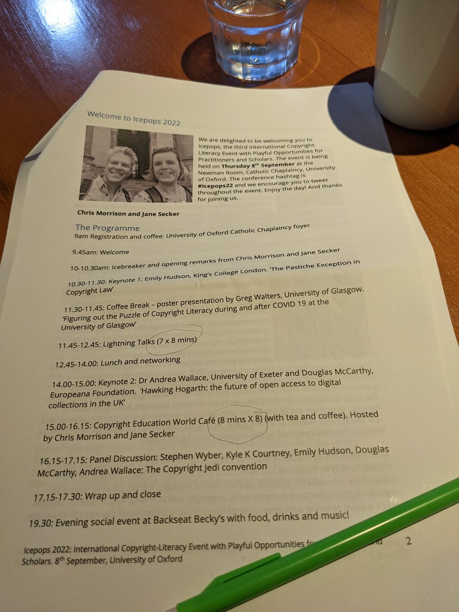 KateFaulkner2's tweet photo. Looking forward to #icepops22 today. Looks like a packed event. (I don't know why, but I still can't resist printing conference packs!) https://t.co/MuzvyXbNzg