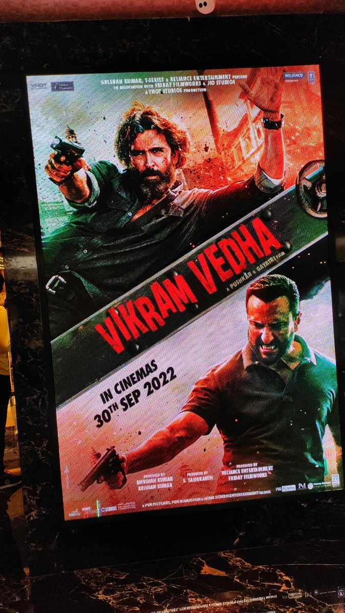 taraislovee's tweet photo. Lessgo ❤️‍🔥
@iHrithik @RelianceEnt #SaifAliKhan #VikramVedhaTrailer #VikramVedha https://t.co/AiXkYOytMb