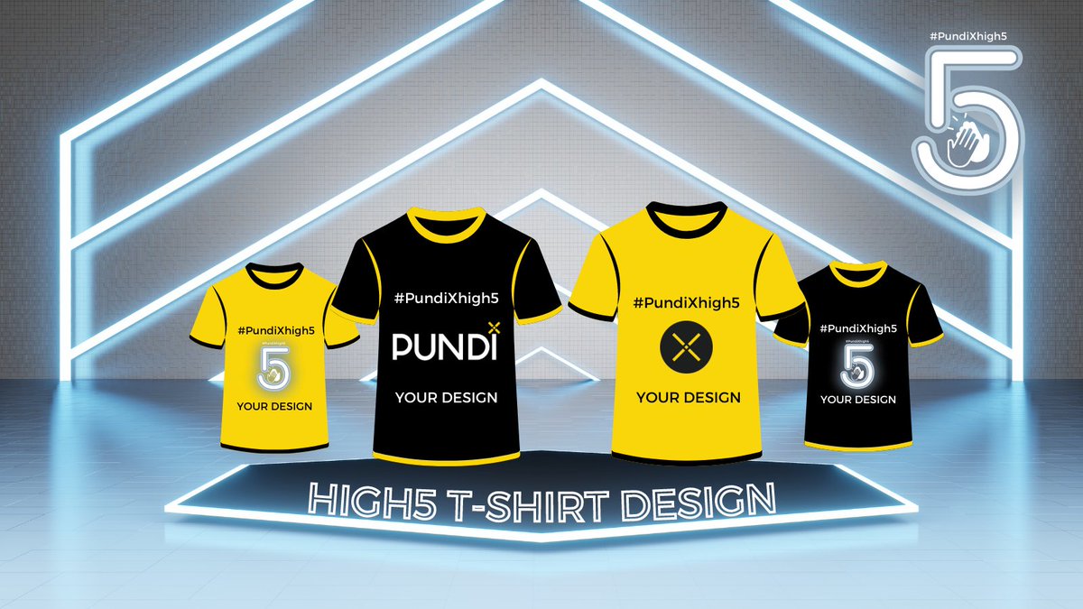 We are receiving some really cool designs for the #PundiXhigh5 T-shirt! WOW! You're still in for a chance to submit your design and win 500 #PUNDIX tokens! 

Come on and show us your design talent! 🤩🤩👇
forms.gle/j9s7cs6RTHmx1H…

#XPOS #PundiX #HBD #cryptoadoption