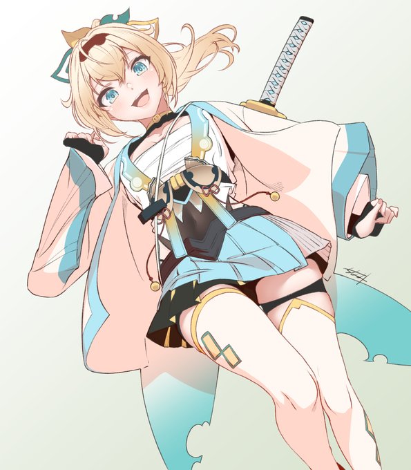 #いろはにも絵を 
雑談でぷんぷん聞こえてきて可愛いなと思いました

とても可愛いお侍様 