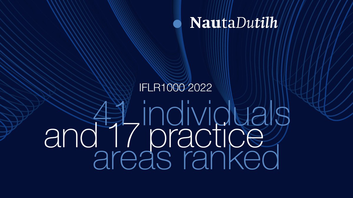 'Having 41 of our lawyers recognised for their expertise &amp; leadership, and maintaining top tier positions for 17 of our teams in this year's <a href="/IFLR1000/">IFLR1000</a> shows the continued trust clients put in our collective,' says managing partner Lieke van der Velden.  
lnkd.in/gAdQuJd2