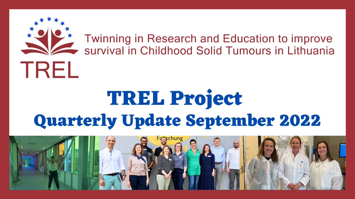 SIOPEurope's tweet photo. The aim of #TRELproject is to improve the survival of children with malignant tumours in Lithuania by actively initiating scientific activities and sharing the knowledge with more experienced partners.
Read the new project quarterly update ๐
https://t.co/BoMS010Ssv https://t.co/CHzlm6dE1w