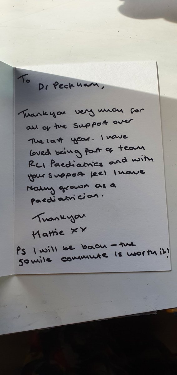 claretwiggpeckh's tweet photo. This is kind of thing that keeps us going-sad 2 say gdbye 2 our outgoing trainees from @32Children + #RLINNU @UHMBT this week - glad we helped - lovely 2 greet our new paeds trainees yesterday - we will do our best 4 u #ChildHealthMatters #PaediatricTrainingMatters #gr8team https://t.co/BAItbkqT4A