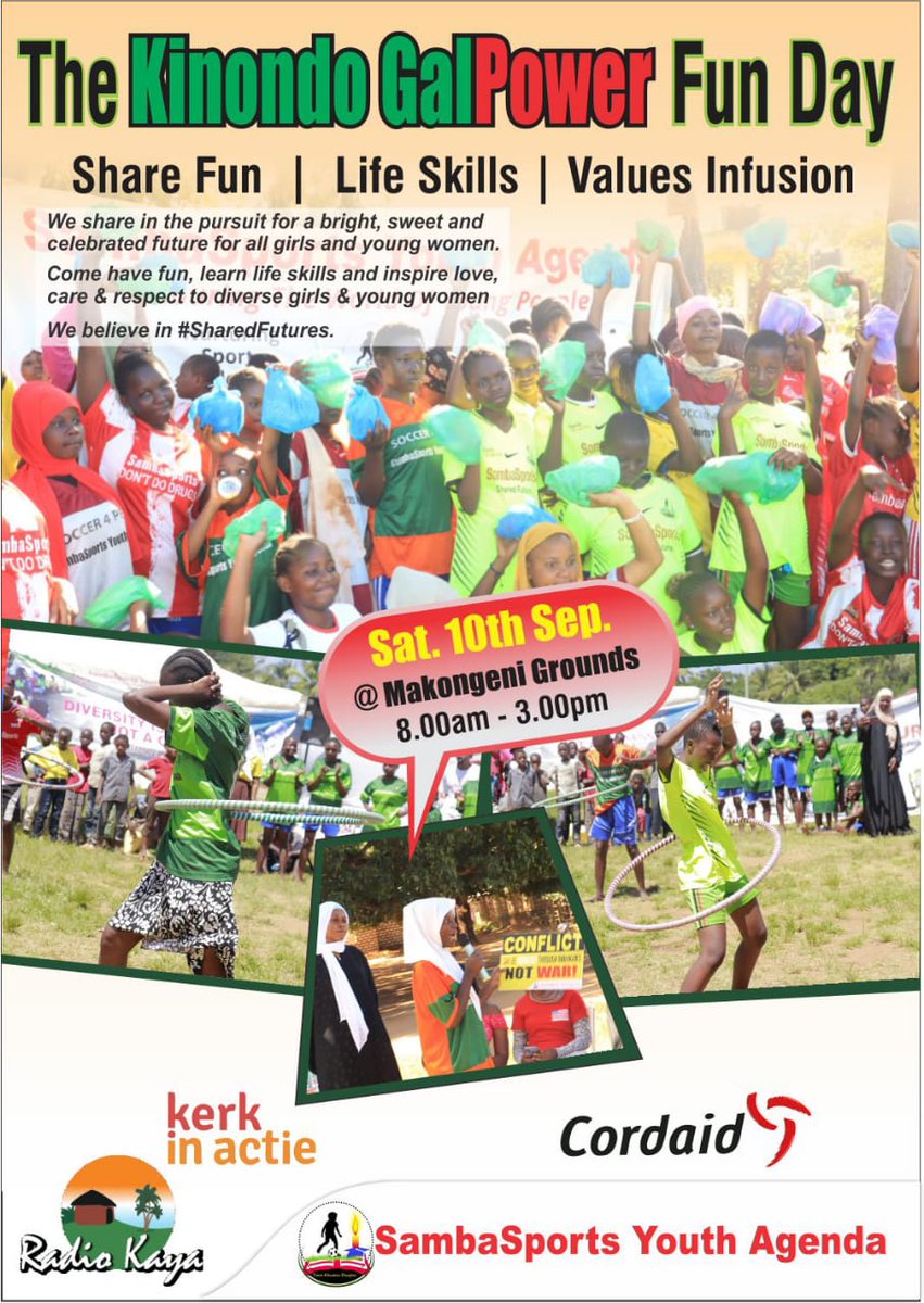 Celebrating Diversity with Girls in Makongeni, Kinondo, this Saturday.