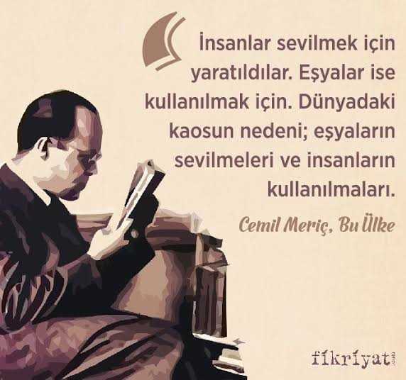 ozlu_ve's tweet photo. İnsanlar sevilmek için yaratıldılar.Eşyalar ise kullanılmak için.Dünyadaki kaosun nedeni;eşyaların sevilmeleri ve insanların kullanılmaları. https://t.co/tDQEkOAjzQ