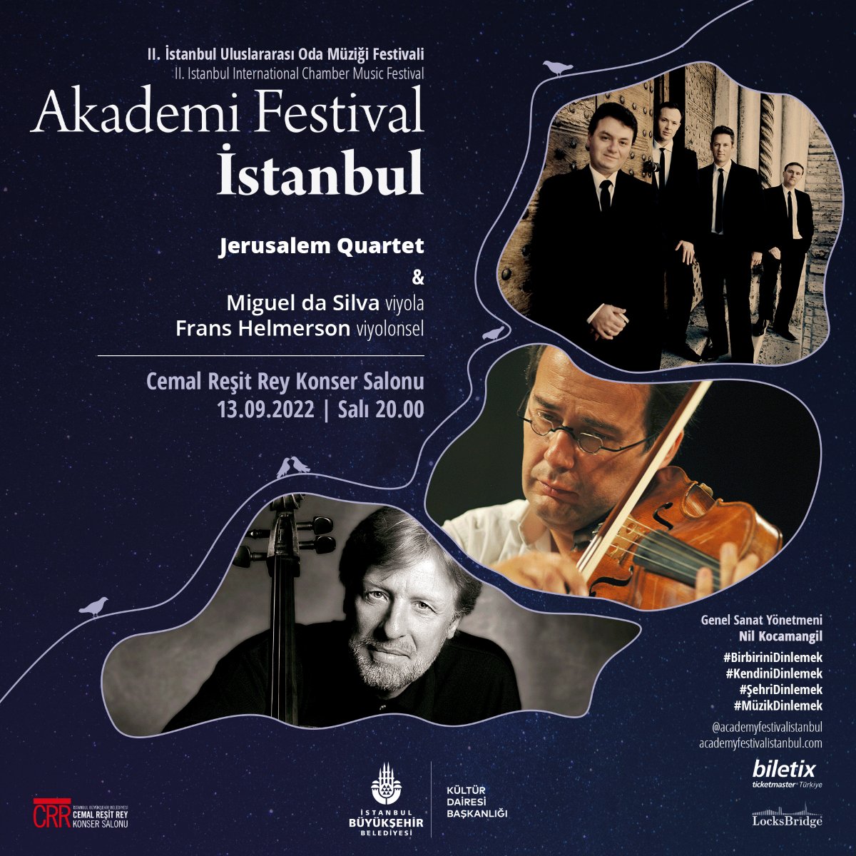 musannatcom's tweet photo. 🔴 II. İstanbul Uluslararası Oda Müziği Festivali çok özel bir dörtlüyü; Jerusalem Quartet'i ağırlıyor
https://t.co/laWY5nx9oJ https://t.co/Tv5z9AEWQi
