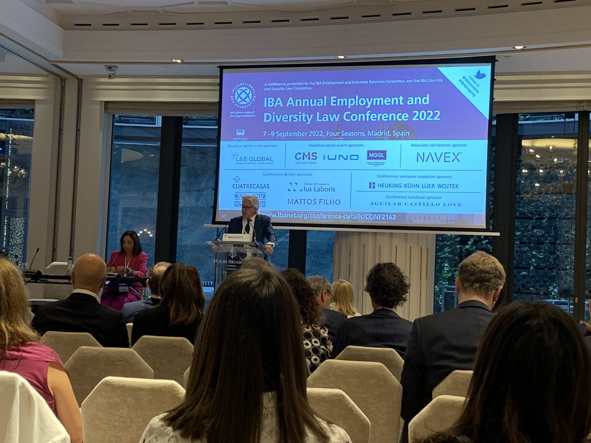 littler_uk's tweet photo. Delighted to be in Madrid for the IBA Annual Employment and Diversity Law conference 2022 after several years away. Great to see so many old friends again! #IBAEmploy https://t.co/xJKYfnCdkl