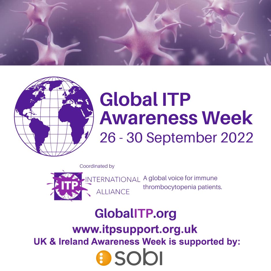 Coming Soon Global ITP Awareness Week <a href="/ITPSupportAssoc/">ITP Support Assoc</a> <a href="/PDSA_ITP/">PDSA ITP SUPPORT</a> <a href="/UKITPR/">UK Adult ITP Registry</a> <a href="/ITPResearch/">ITP Research</a> #itpaware #itpawareness