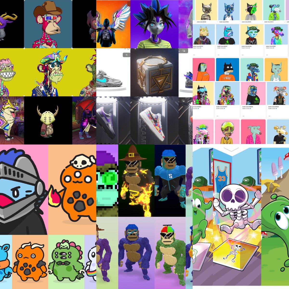 My top 6 blue chip web3 brands <a href="/BoredApeYC/">Bored Ape Yacht Club 🍌</a> , <a href="/RTFKT/">RTFKT</a> , <a href="/GutterCatGang/">Gutter Cat Gang</a> , @coolcatsnft , <a href="/CyberKongz/">CyberKongz</a> &amp; <a href="/veefriends/">VeeFriends</a> 🤠🤘🏻