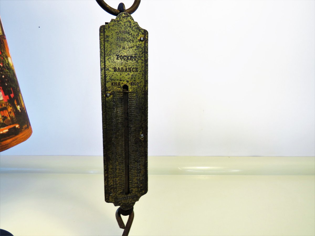 MaLanterne's tweet photo. Vintage Pocket Balance Scale, Antique Original REBURE Spring Balance Scale 50Kgs, Brass Face, Fish Scale, Home Decor, Made in Germany, 1920s https://t.co/gMkNi8dUrx #Vintage #Antiques #Backtoschool #Typewriter #Gifts #Trending #CraftSuppliesTools https://t.co/Jlip5YTPuA