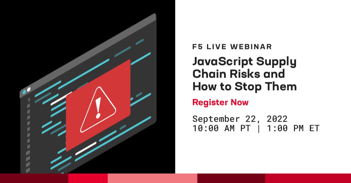 hardikranjan127's tweet photo. Join our webinar to learn how third-party shadow code and client-side attacks are a security challenge, and what you can do to protect your customers. Register today  #javascript #clientside #threatactors #cybersecurity @f5 #BeF5 #AForceFor https://t.co/MikZ5lT3xP https://t.co/0POIunBlyH
