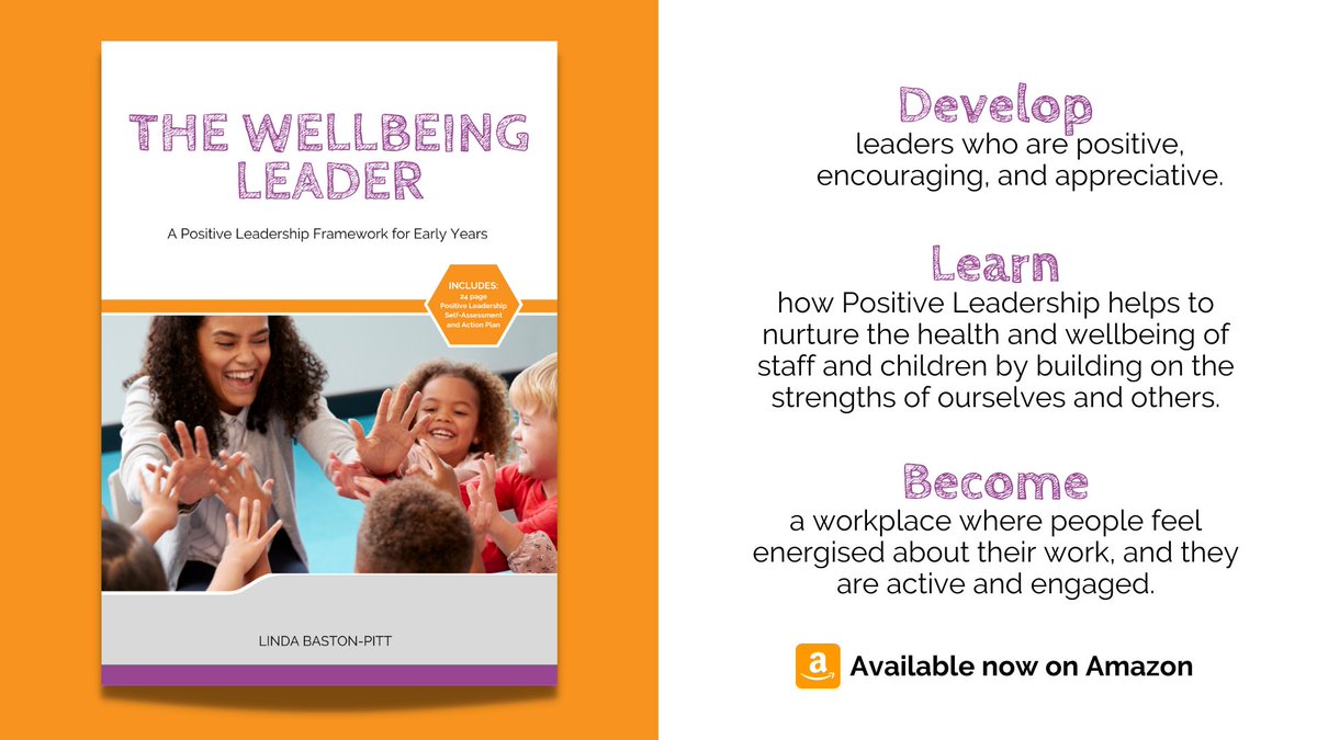 Really proud to share that 'The Wellbeing Leader - A Positive Leadership Framework for Early Years' from <a href="/LindaEarlyYears/">Linda Baston-Pitt</a> (CEO <a href="/PurpleBee_Learn/">PurpleBee Learning</a>) is now available from Amazon! 🎉🎉🎉amazon.co.uk/dp/B0BBJRFD6J
#wellbeing  #earlyyears #leadership