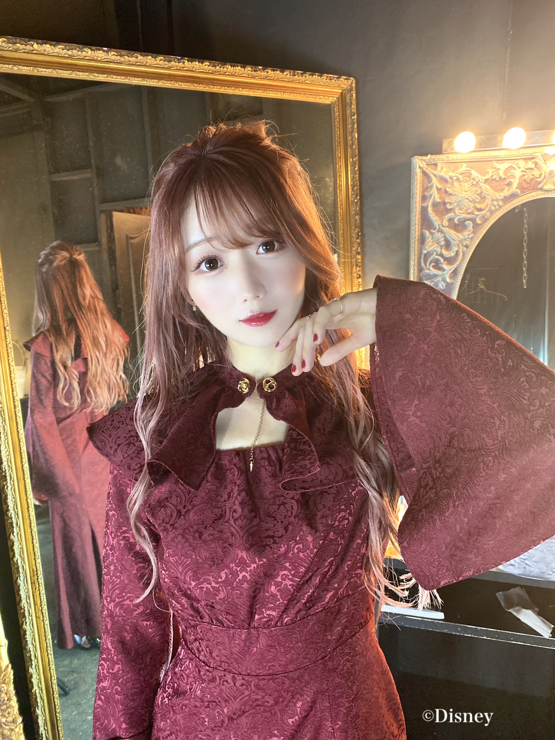 大谷映美里 メゾンドフルール ラプンツェル コラボワンピ