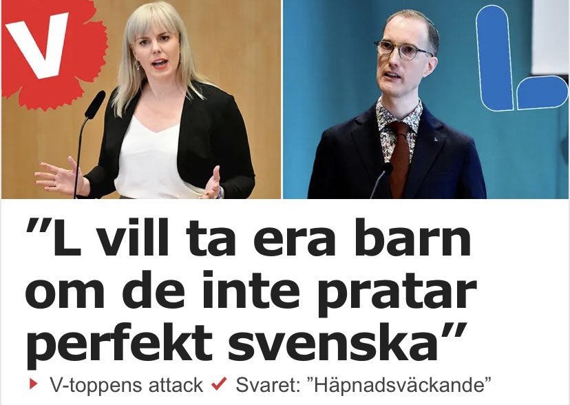 Fattar inte <a href="/lindasnecker/">Linda Snecker</a> att den desinformationskampanj hon och vänstern just nu driver inte bara skrämmer invandrarföräldrar men också utsätter socialtjänsten och socialtjänstmedarbetare för allvarlig fara när ni ger legitimitet åt extrema krafter med era lögner?