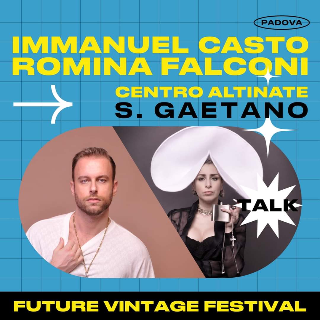 Domani al <a href="/festivalvintage/">Future Vintage</a> io e <a href="/Immanuelcasto/">Immanuel Casto</a> faremo un talk.

Ci vediamo alle 15:00 
Per info: futurevintagefestival.com/eventi/se-e-po…
❤️
#Padova