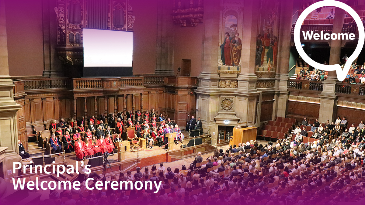 The Principal and Vice-Chancellor, Professor Peter Mathieson, would like to officially welcome you to your new University community! The ceremony shall take place on Monday 12th Sep 2022 at 14:30 BST.  

You can watch the live-stream through this link: edin.ac/35jlVeU