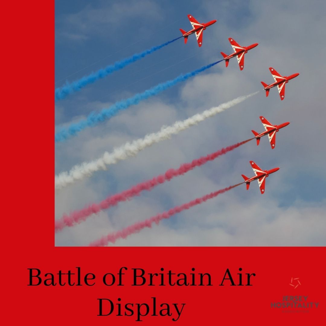 The skies above Jersey have enjoyed an annual air display for over 62 years, delighting and attracting many tens of thousands of local residents and visitors. Wishing you all a fantastic 'Battle of Britain Air Display' #JerseyHospitality #JHAjsy #JerseyCI