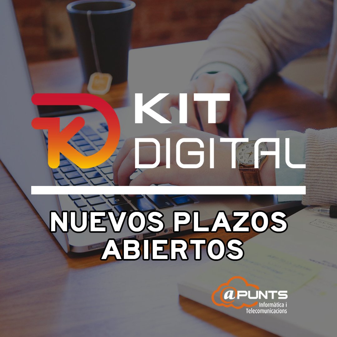 GrupApunts's tweet photo. ⚠️EL 2 DE SEPTIEMBRE SE ABRIÓ EL PLAZO PARA SOLICITAR EL KIT DIGITAL PARA LAS EMPRESAS DE 3 A 9 TRABAJADORES
✨Desde Apunts seguimos asesorando a nuestros clientes para que puedan solicitar el KIT DIGITAL

👉🏻Entra en nuestra web para conocer todos los detalles 

#informatica #kit https://t.co/cXBdhnEtQ6