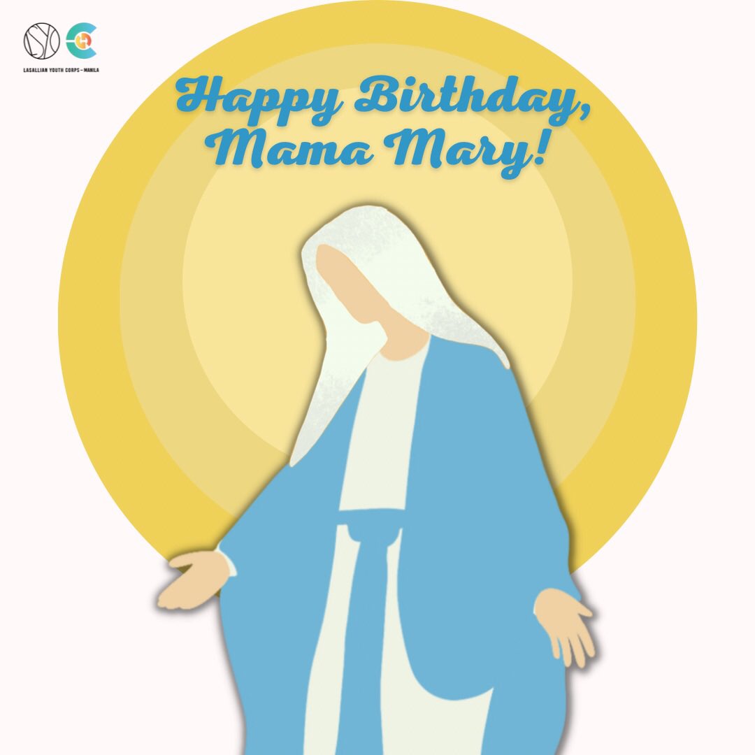 lsyc_manila's tweet photo. Happy Birthday, Mama Mary! ๐ค
May your love and the spirit of peace fill us all today. ๐
Layout by: Patrizia Del Rosario
Caption by: Caitlin Delas Alas
#LSY6
#ANIMversary
#TatakLSYC
#BlessedtoBelong https://t.co/BWWylLuo1z