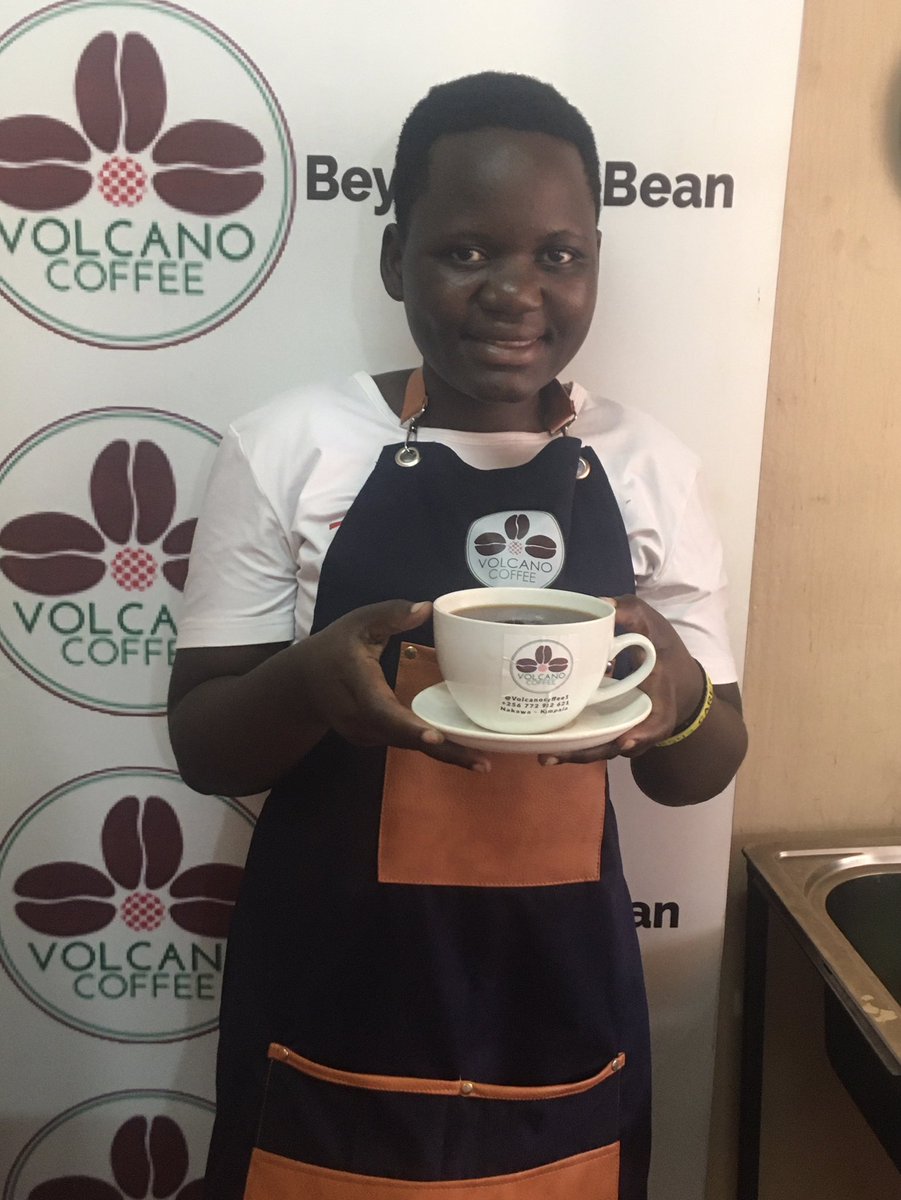 Meet Sharon the youngest and fine Ugandan coffee barista today <a href="/volcanocoffee1/">Volcano Coffee</a> 
<a href="/damali_ssali/">Damali Ssali - Founder Ideation Corner</a> the question of gender &amp; inclusion is now ignited fully as we reclaim sustainability <a href="/SolidaridadECA/">Solidaridad East and Central Africa</a> and <a href="/unffe/">Uganda National Farmers Federation</a> support as usual <a href="/FAOUganda/">FAO in Uganda</a> 
She works every weekend after school 

Hope🤝