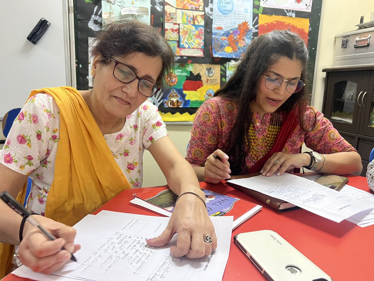 Animajain11's tweet photo. #ahlconintl Senior Section conducted workshop for trs on Compentency Based Education &amp; Revamping Pedagogy. Resource person Mr Puneet Duggal and Ms Anima Jain. Thank you @pntduggal @ashokkp @y_sanjay for this opportunity.#cbse #NEP2020 #competency @madhuri_dadhich  @Karuna_gupta1 https://t.co/9WjmVKYFfe