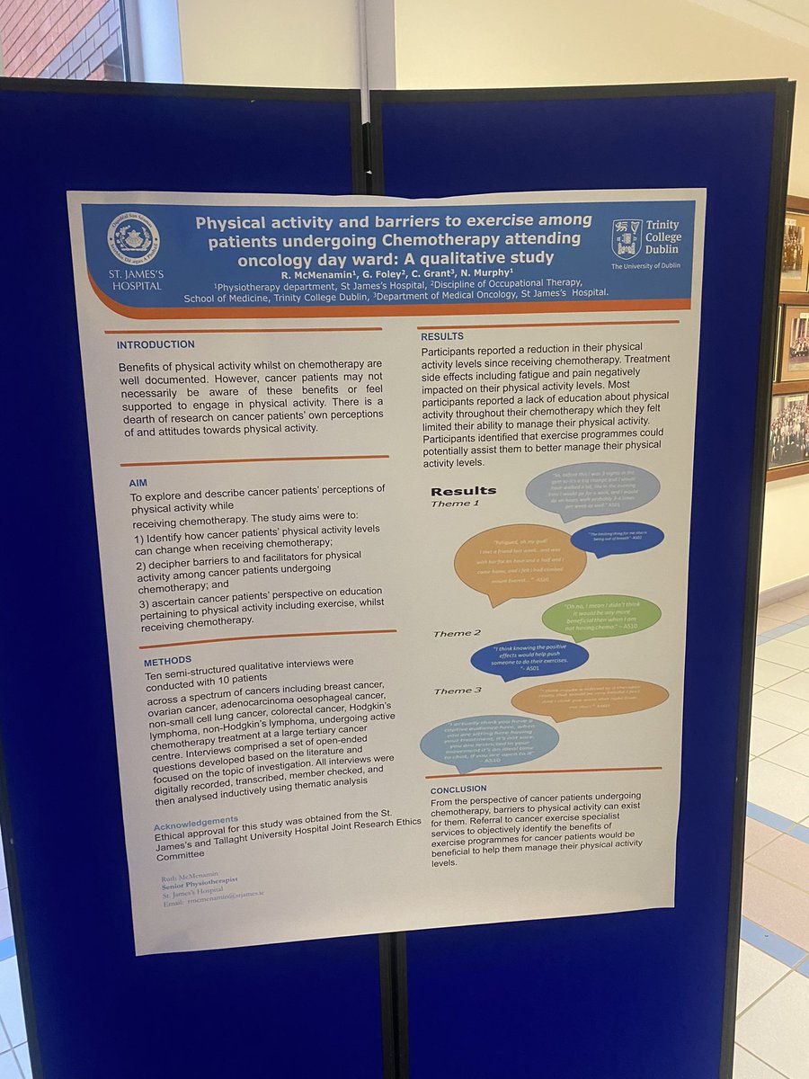 sarah_moore55's tweet photo. Great representation from our physiotherapy #oncology team at today’s 13th Annual MDT Conference in @stjamesdublin 🎗👏🏼👏🏼 @Ruthmc5Ruth @sheillg @kellyaacoghlan @GrehanSophie https://t.co/8pfmljDCkG