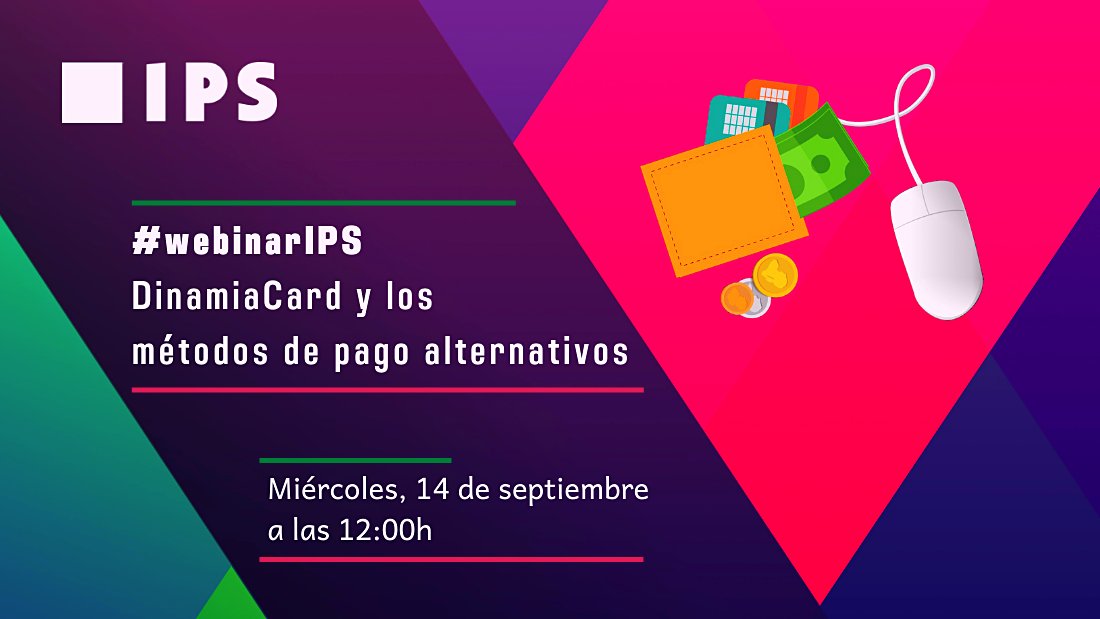 IPS_Informatica's tweet photo. 👀La semana que viene estaremos en directo hablando de métodos de pago alternativos:

➡️Conéctate al #webinarIPS:

✅DinamiaCard y los métodos de pago alternativos
📆14/09
⏰12:00h (hora peninsular)
📝Gratuito, registro obligatorio
https://t.co/BERhv6EIzy

#tito #cashless #ips https://t.co/5lLni1IuGy