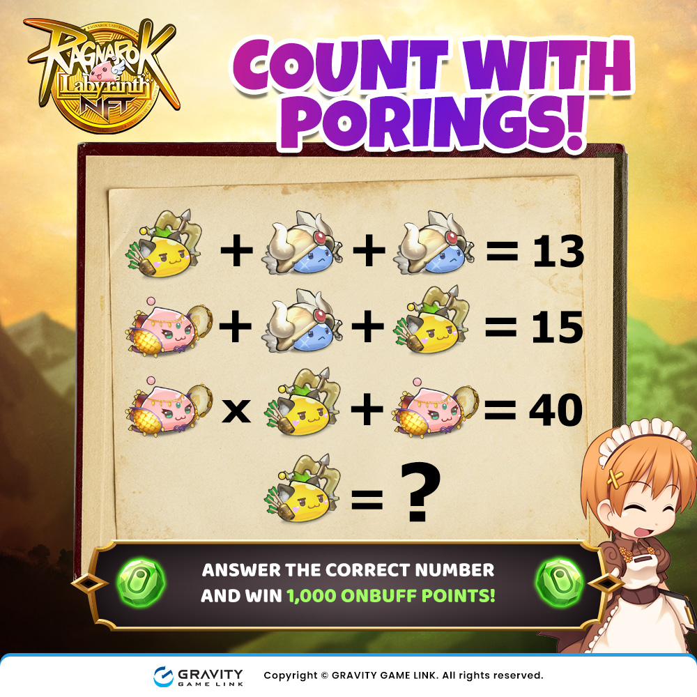 rolabyrinthnft's tweet photo. It's Quiz Time!

📌How To Join:
• Follow our Twitter page @rolabyrinthnft
• Reply with your answers in our Quiz post with the hashtag #RagnarokLabyrinthNFT
Example: YourAnswer #RagnarokLabyrinthNFT

Quiz Time: 15:00-12:00 (UTC+7)
More info: https://t.co/Fn5Ss73Cdv https://t.co/l3fNDkRy7w