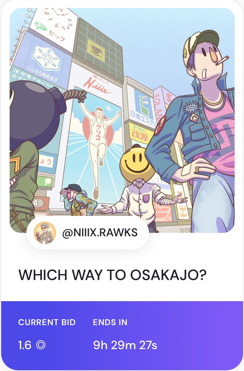 NIIIX_____'s tweet photo. 🚨AUCTION UPDATE🚨

Yeahh @0xMQQ is joining the party!! 🙌🙌
Current bid is 1.6 ◎ by @0xMQQ 
Outbid 1.4 ◎ by @otter_eth 

9 hours 29 minutes left for bid

Thank you so much for the bidders 🙌🙏✨

#NIIIX #nftcollector #nftarts #NFTdrops #SOLANA #SolanaNFT https://t.co/VWXojnXGzs