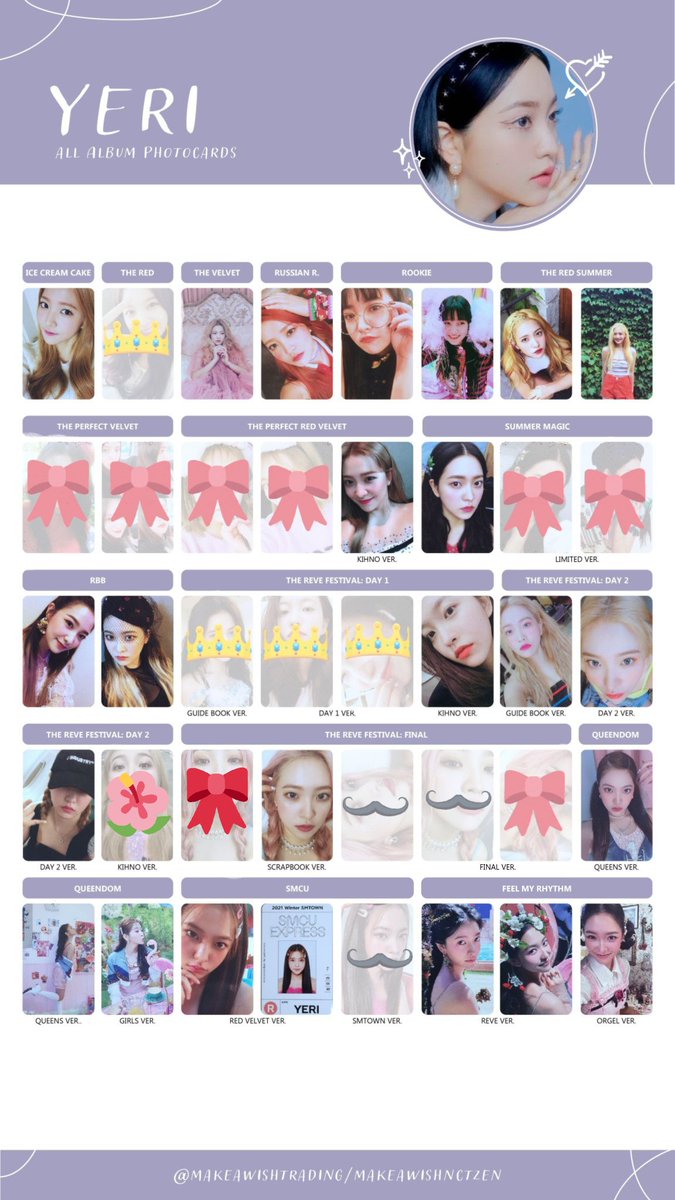 xiaoquun's tweet photo. #xqhosting ♡︎

— current set takers! dm/reply if inch!
la rouge photobook pc for 700!

🏷 red velvet yeri tingala glasses cap jasmin berry bareface orgel pc ph kihno icc rookie trs red summer tpv tprv wink kihno smle smne rbb d1 d2 finale queendom smcu fmr photocard wts rv lfb https://t.co/CNmGt3I6E0