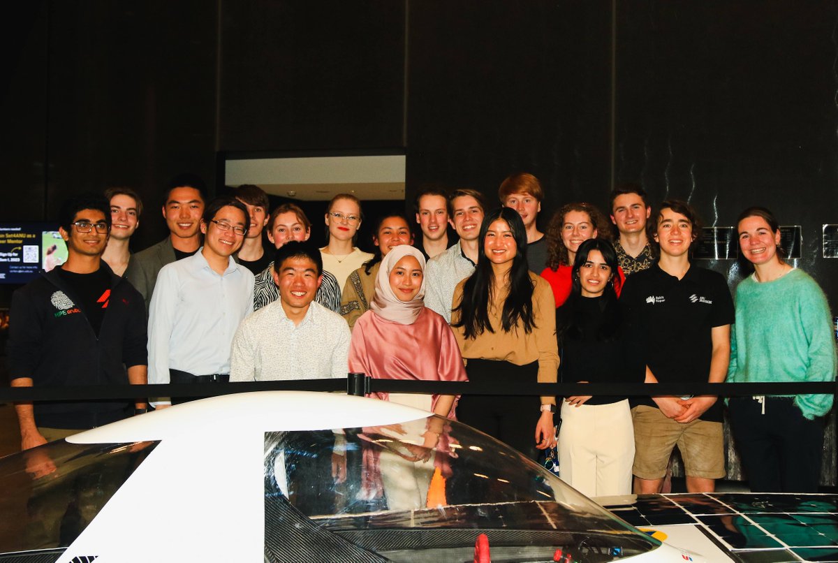 SolarRacingANU's tweet photo. Car completion event part two, the team are looking snazzy! ✨
#anusolarracing #majorevent https://t.co/EOcICYFV6u